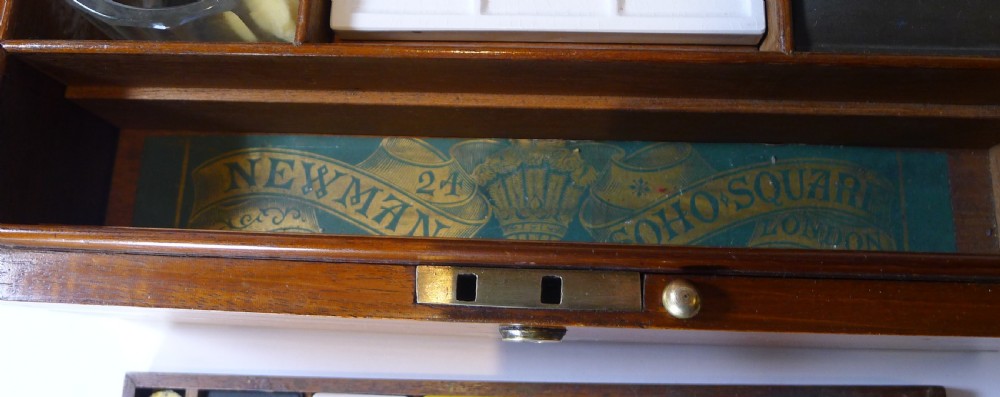 Antique English Artist's Watercolour Box - J. Newman's - c.1830 View VIII