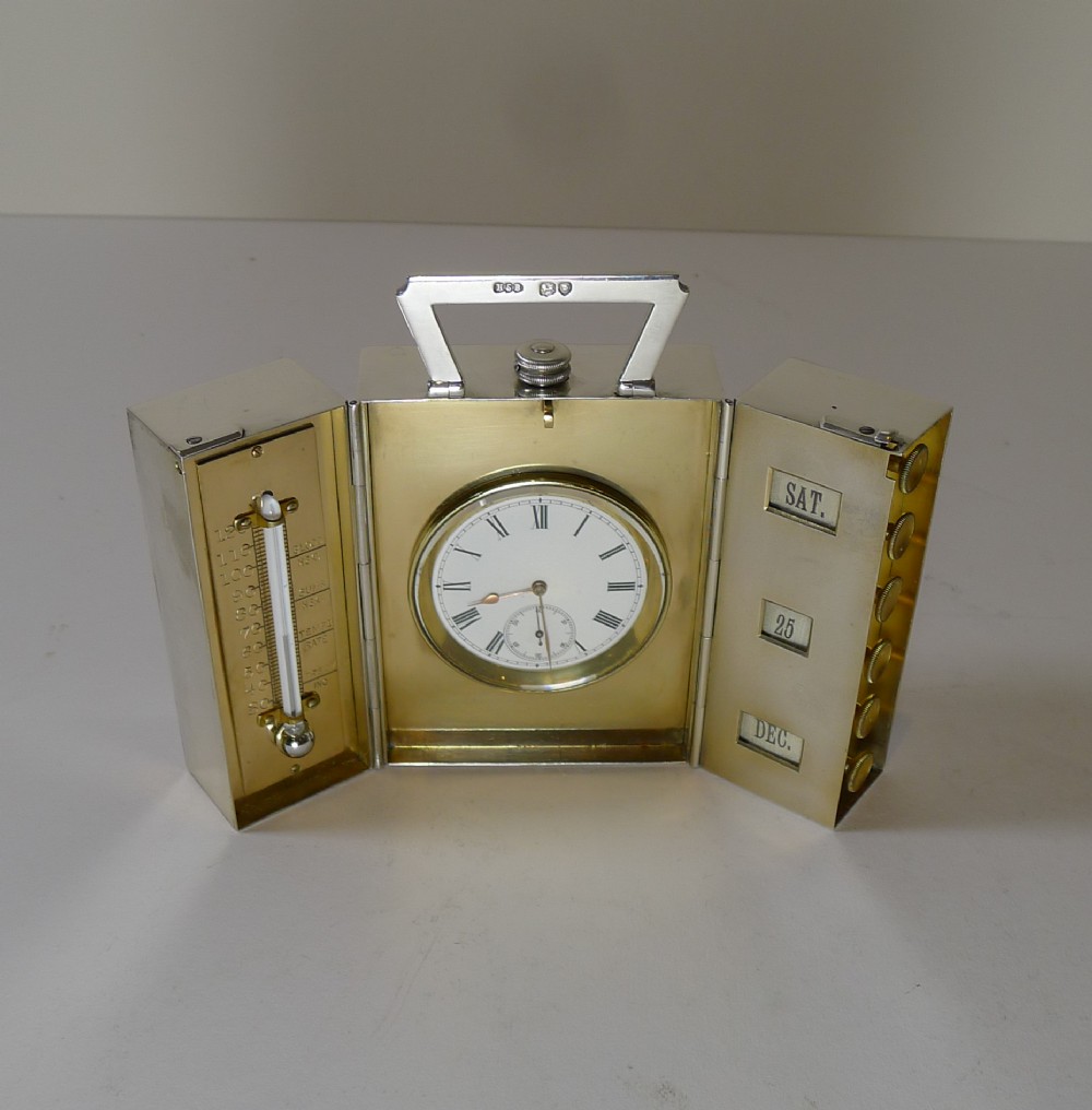 Magnificent English Sterling Silver Travel Compendium - 1895