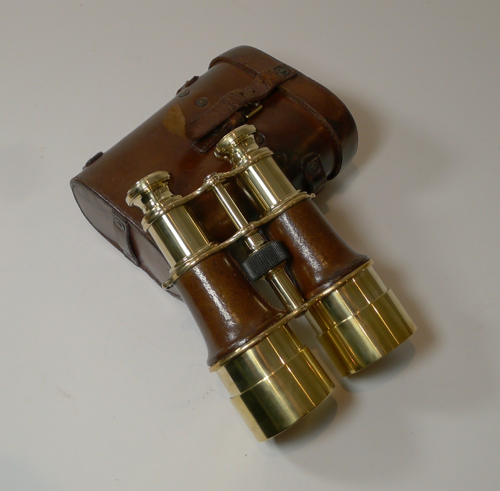 WW1 Issued Antique French Binoculars Signed L. Petit, Paris