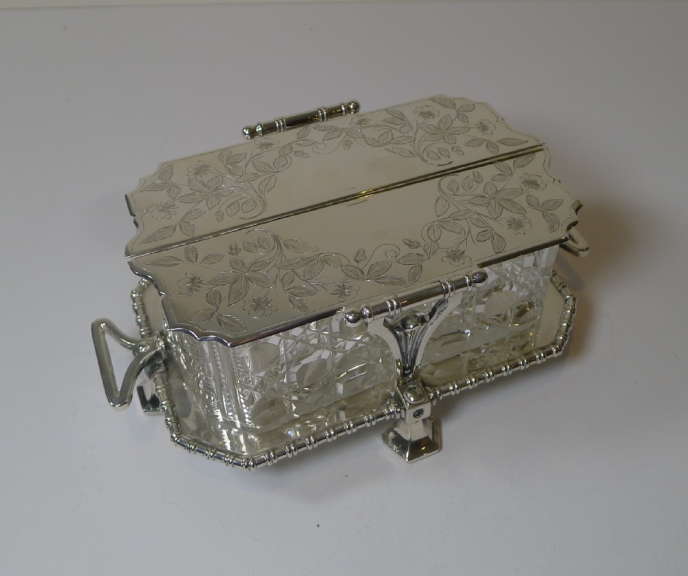 Superb Elkington Butter Dish In Silver Plate c.1881