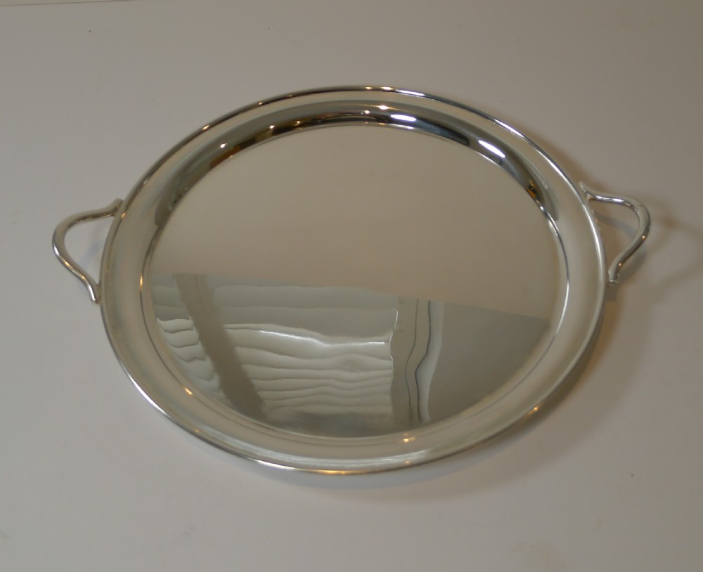Art Deco Silver Plated Cocktail Tray by Asprey, London c.1930