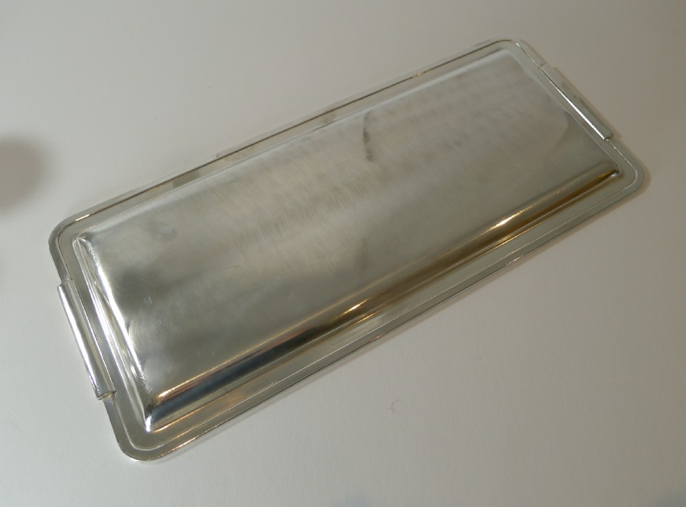 Smart Art Deco Rectangular Cocktail Tray by Edouard Deetjen c.1930 View VIII