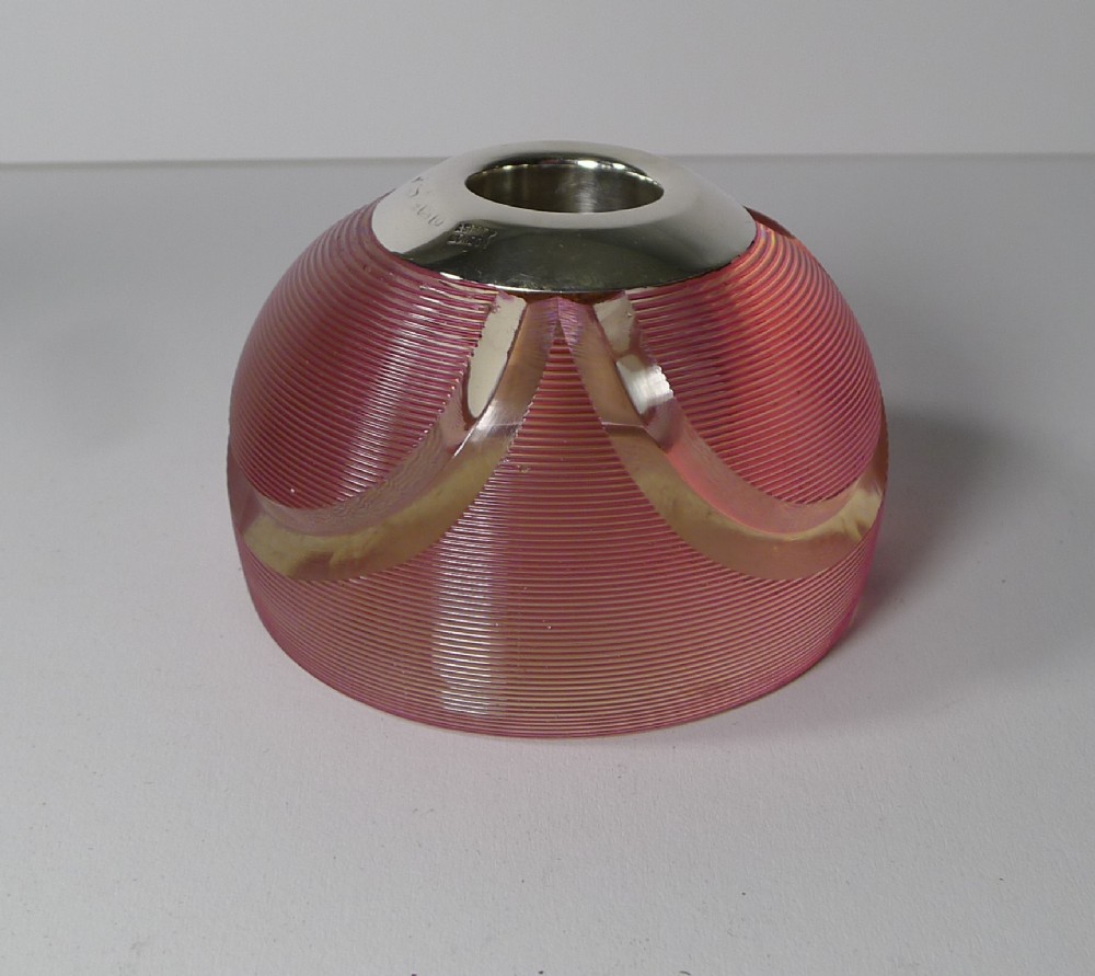 Asprey, London, Red Silver Mounted Match Strike - 1913