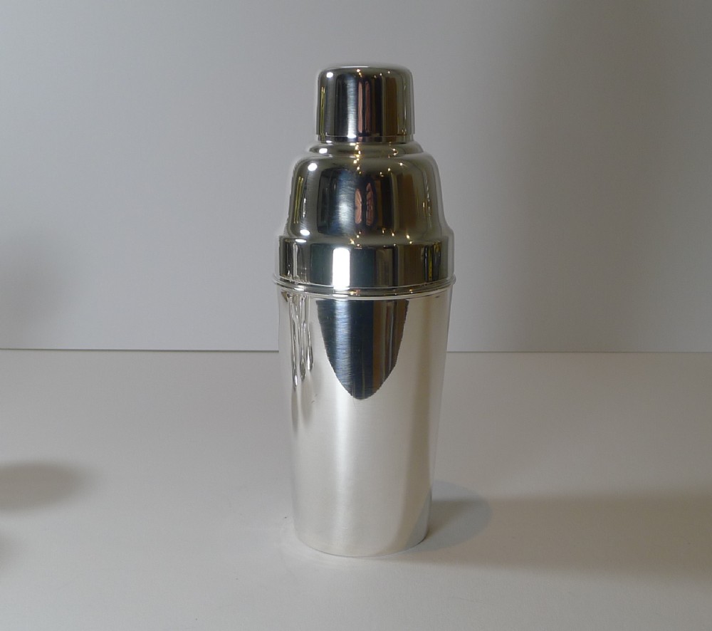 Mappin & Webb - Art Deco Silver Plated Cocktail Shaker c.1930's