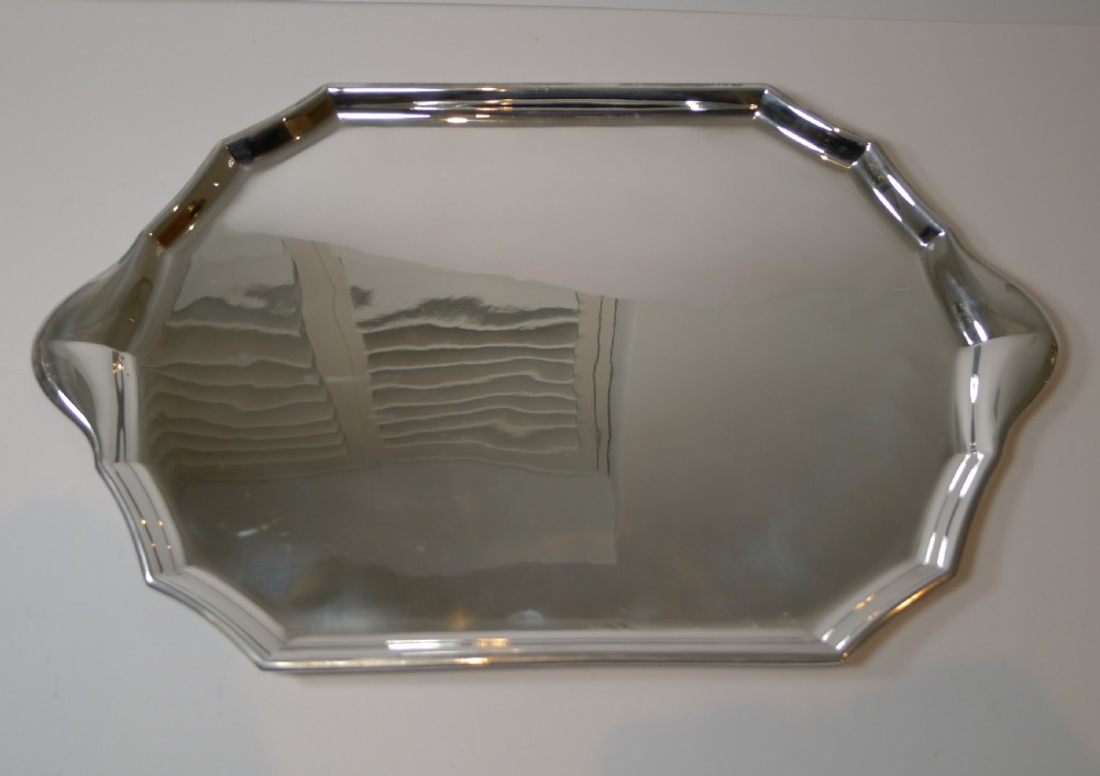 Christofle Gallia Art Deco Silver Plated Tray c.1930's View IV