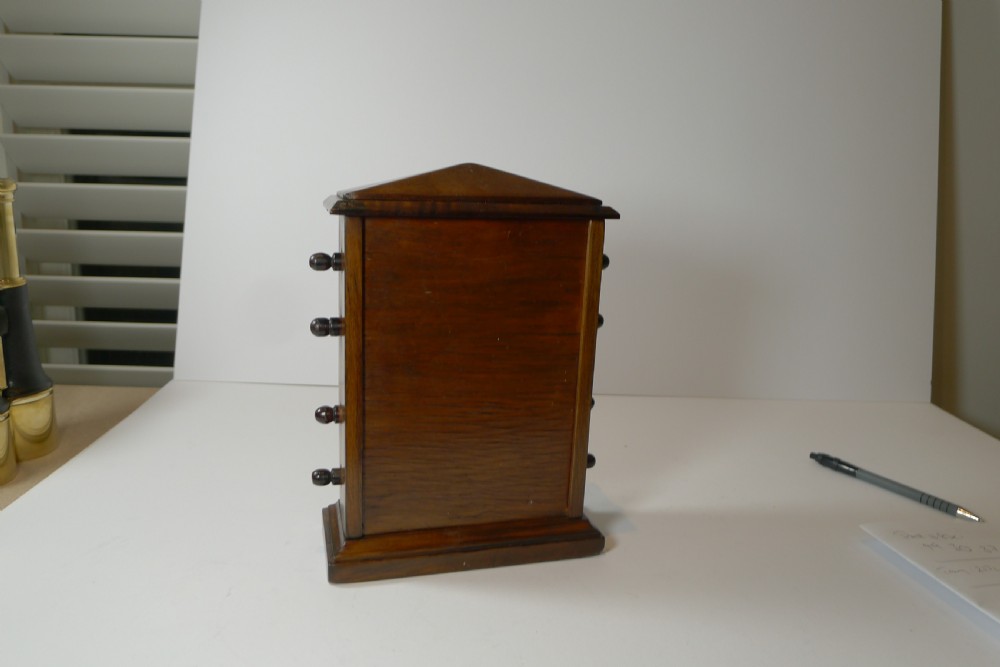 Large Antique English Mahogany Perpetual Desk Calendar c.1900 View V