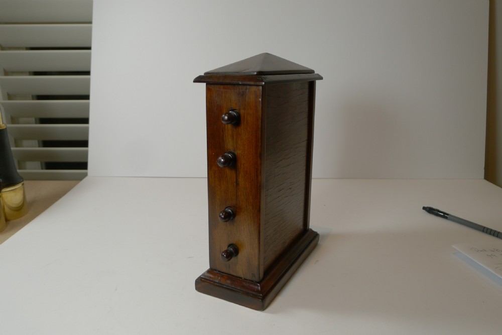 Large Antique English Mahogany Perpetual Desk Calendar c.1900 View VII