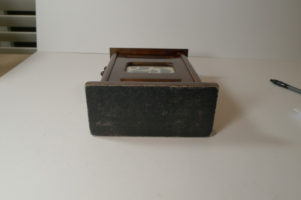 Large Antique English Mahogany Perpetual Desk Calendar c.1900 View VIII