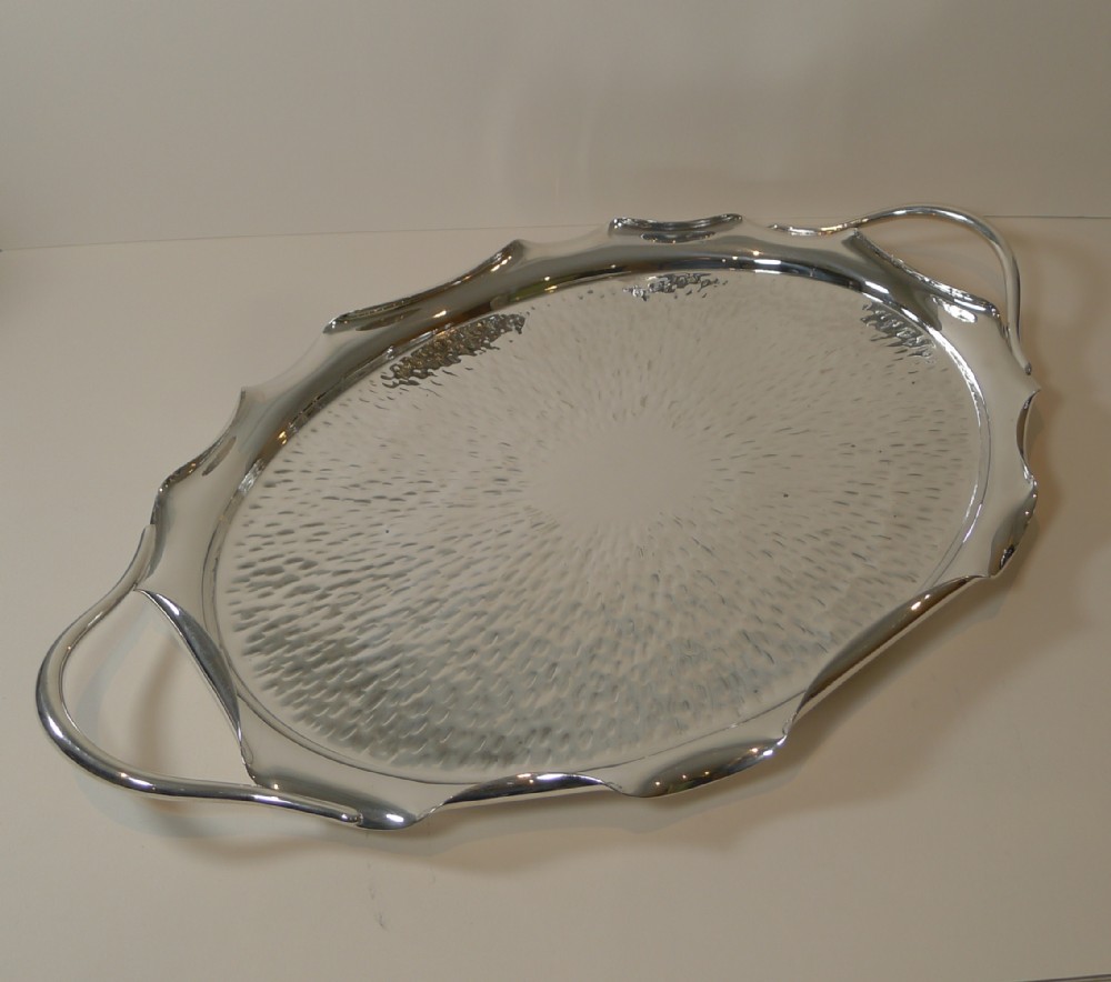 Large Hukin and Heath Silver Plated Serving Tray c.1890