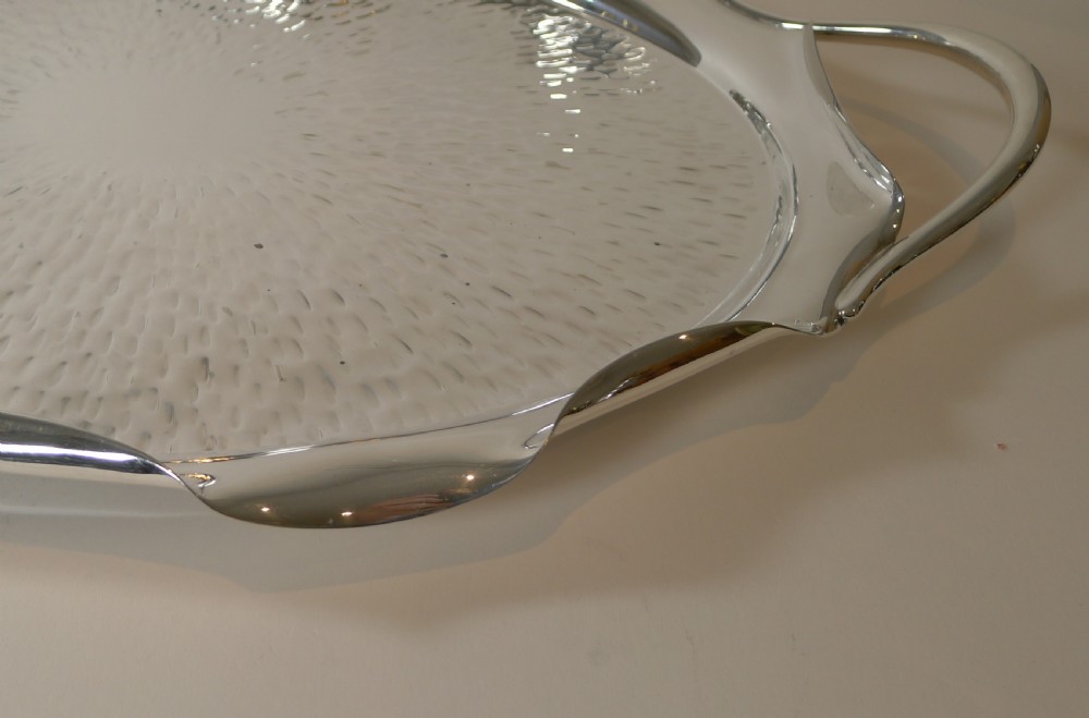 Large Hukin and Heath Silver Plated Serving Tray c.1890 View IV