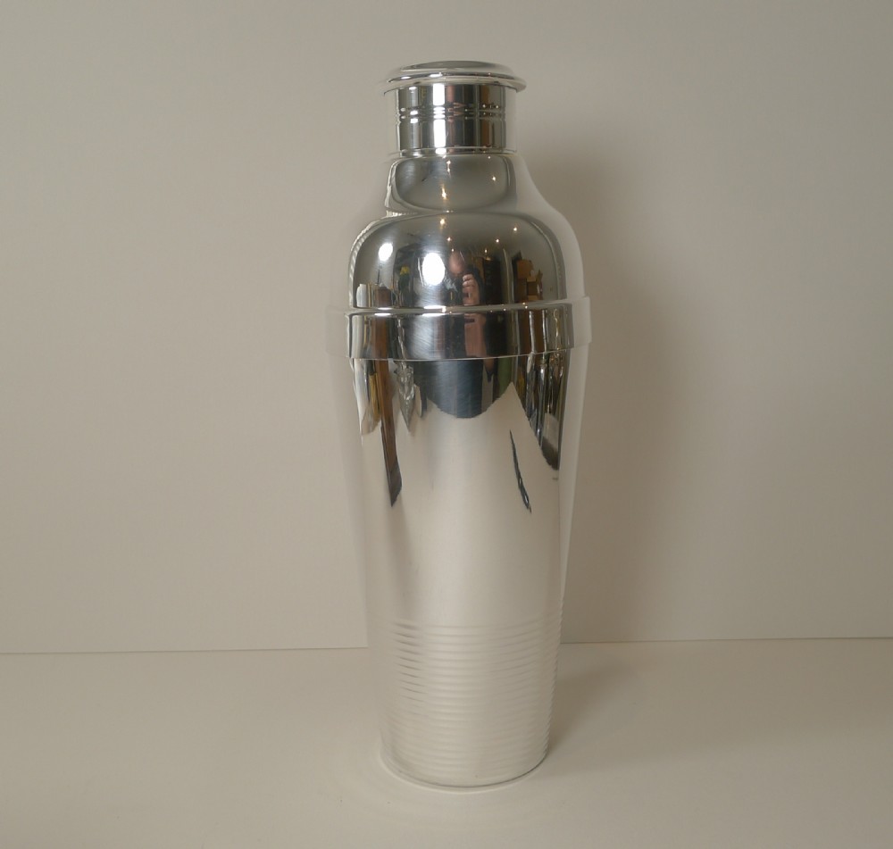 Luc Lanel for Christofle, Ondulations Cocktail Shaker, c.1935