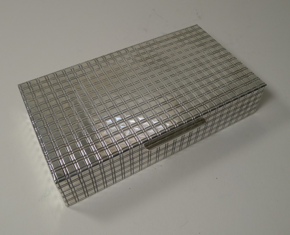 Modernist Italian 800 Silver Desk / Jewellery Box c.1960