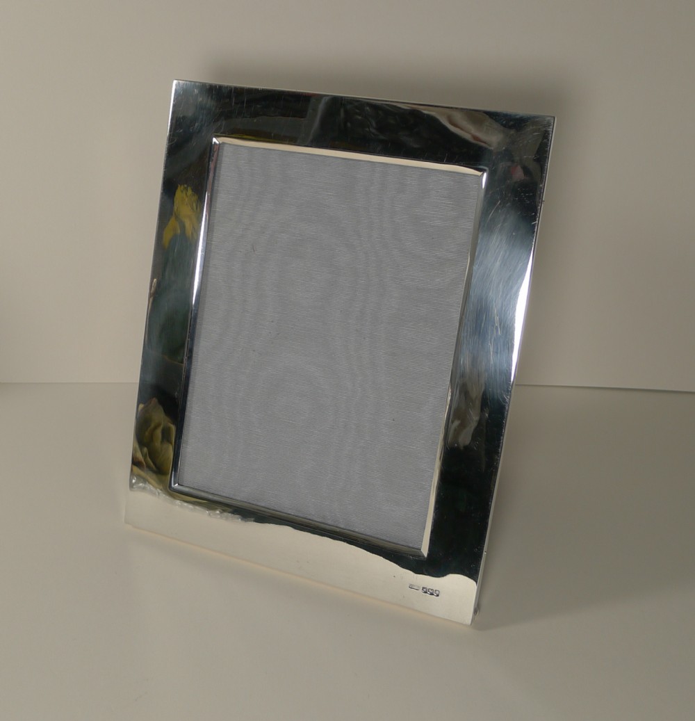 Smart Antique English Sterling Silver Picture Frame by James Dixon & Sons