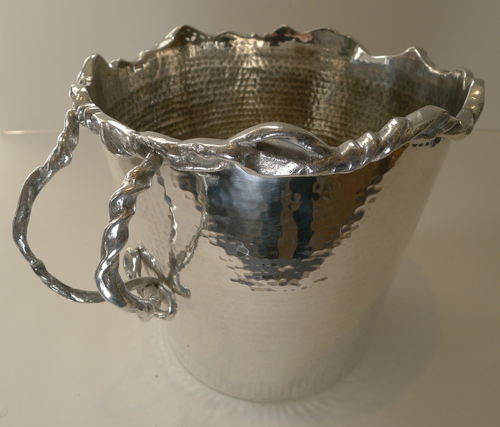 Magnificent Modernist Italian Wine Cooler / Champagne Bucket c.1960 View V