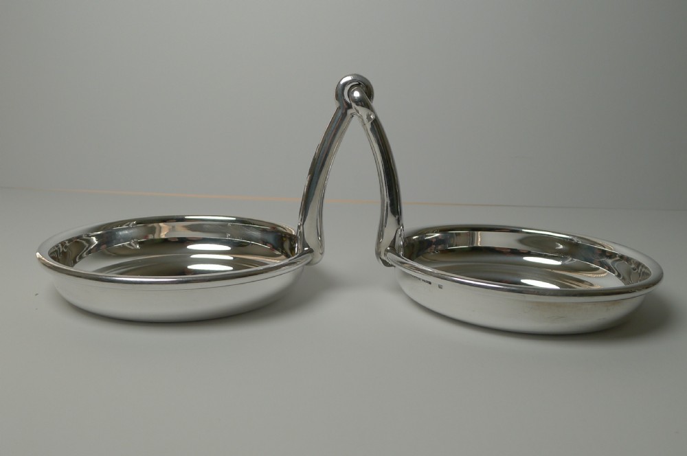 Hermes, Paris - Rare Double Equestrian Horse Bit Vide Poche / Trays c.1950 View V