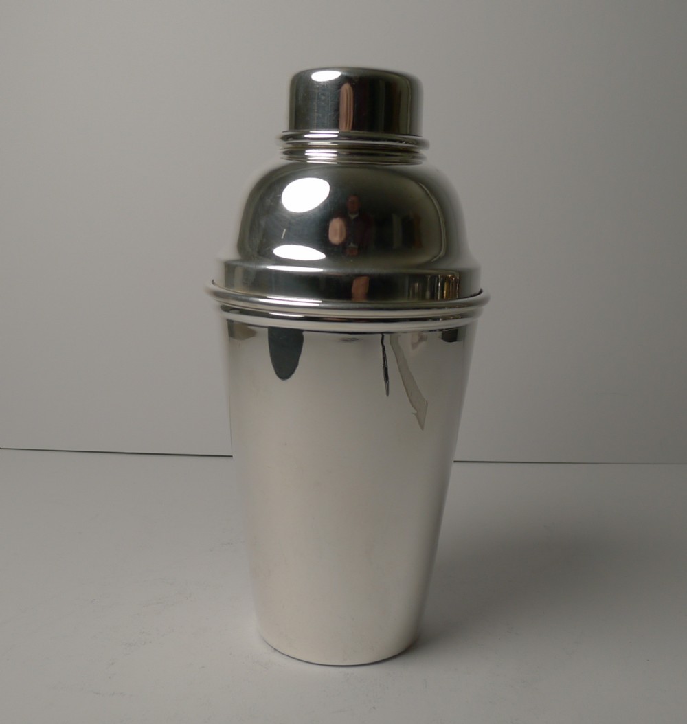 Australian Art Deco Silver Plated Cocktail Shaker c.1940