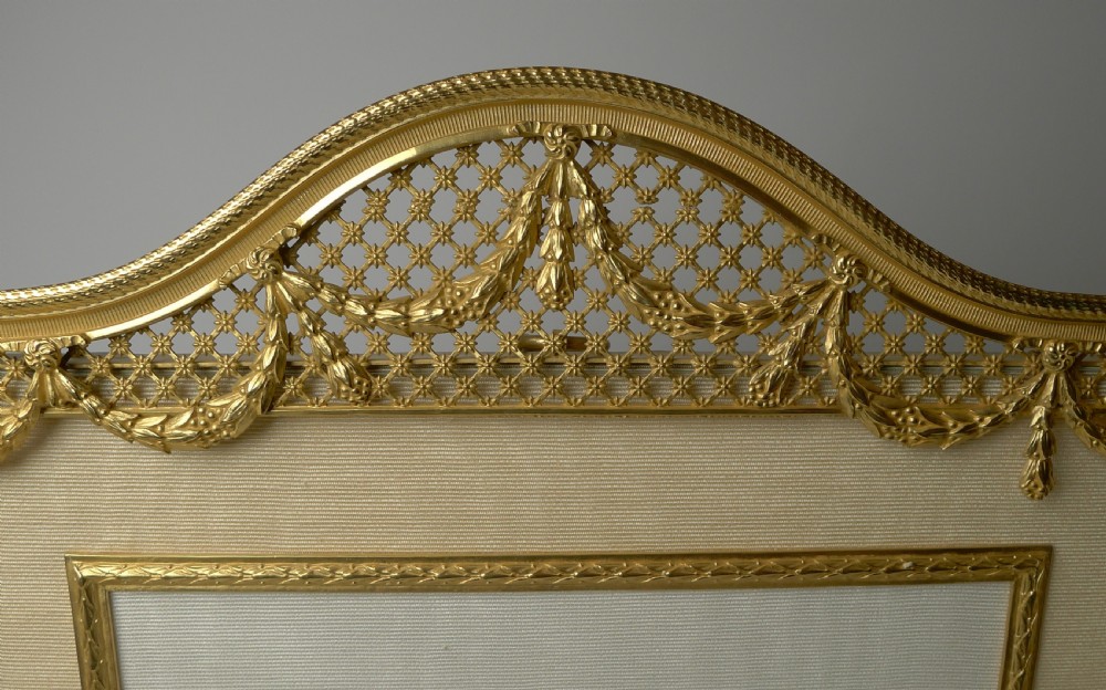 Grand Large Gilded Bronze Photograph / Picture Frame c.1910 View V