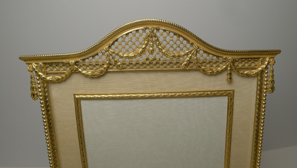 Grand Large Gilded Bronze Photograph / Picture Frame c.1910 View VI