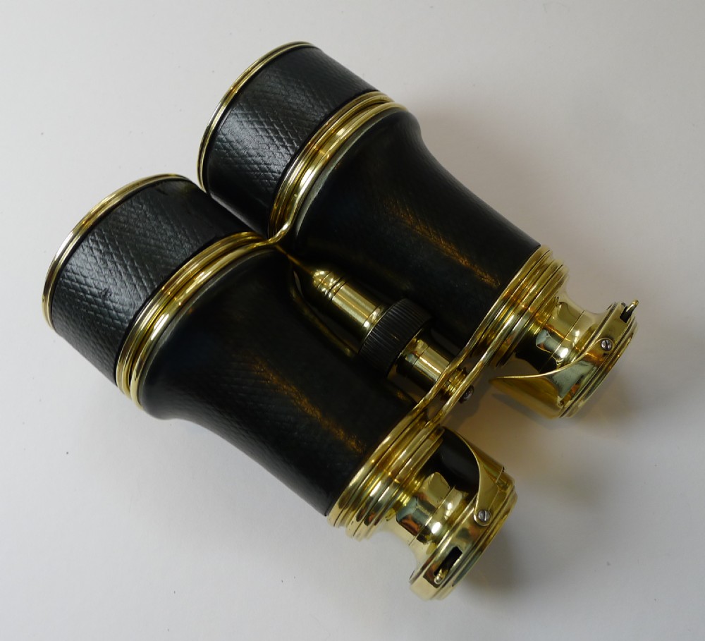 Pair Antique English 12 Lens Binoculars c.1915 View VIII