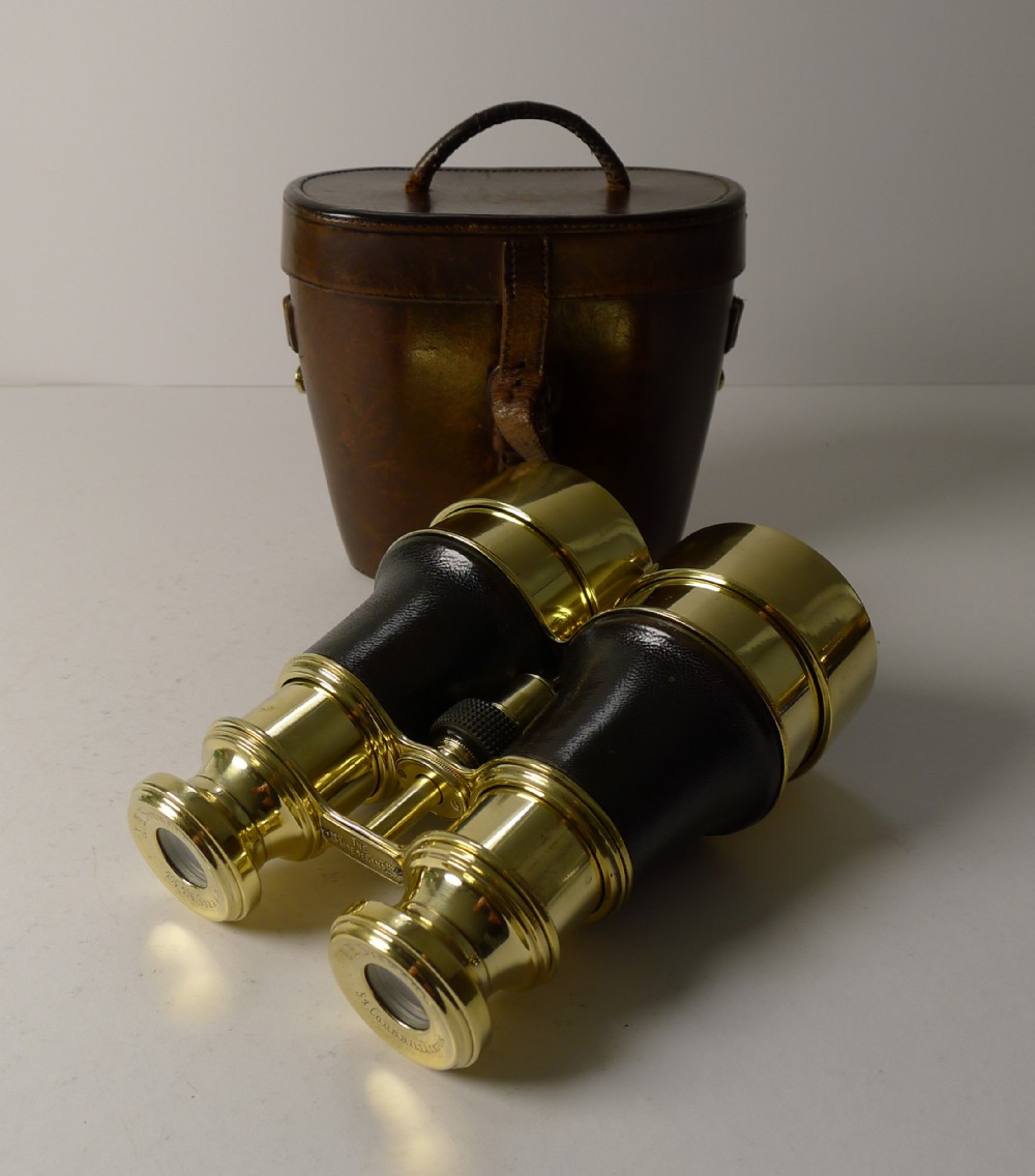 Fine Antique English Binoculars by J H Steward, London c.1915