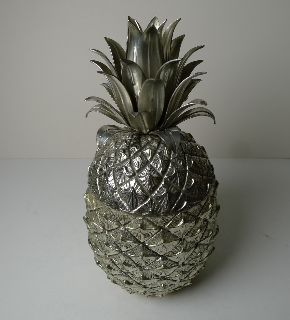 Novelty Italian Pineapple Ice Bucket by Mauro Manetti, Florence View IV