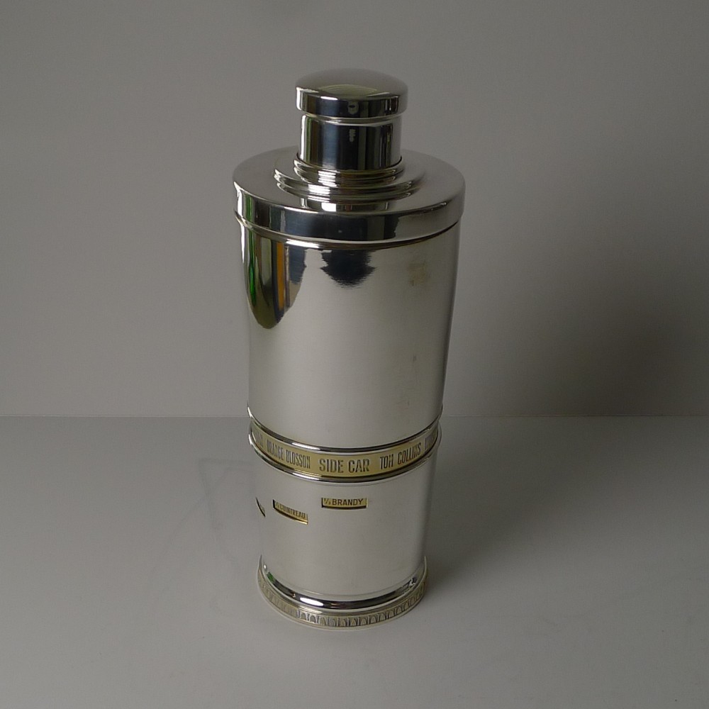 Italian Recipe Cocktail Shaker by MACABO CUSANO MILANINO