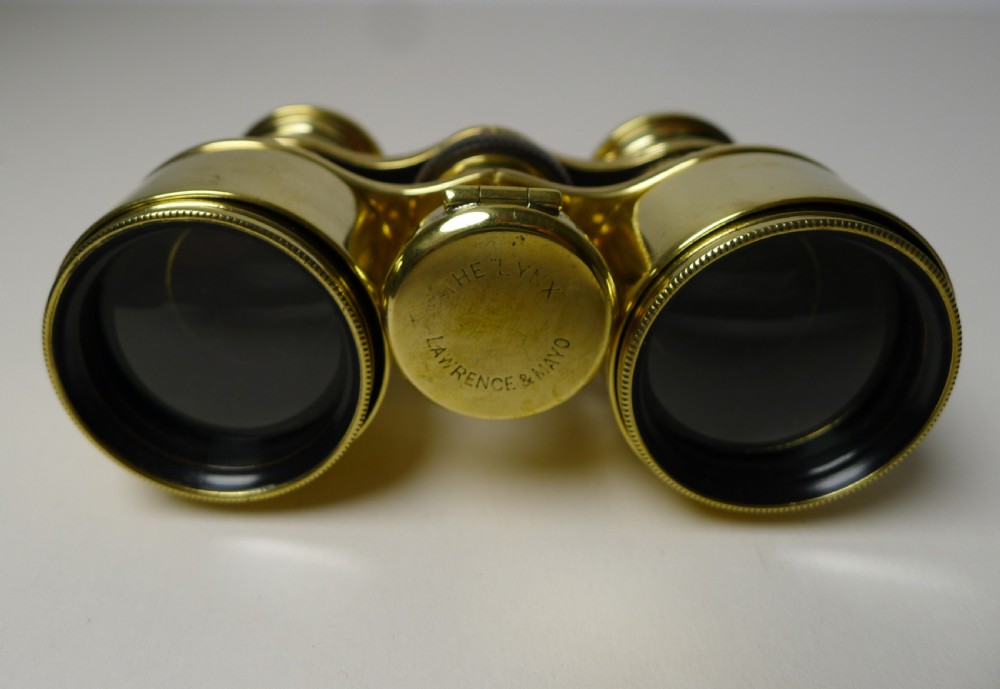 Antique English Field Glasses / Binoculars by Lawrence and Mayo - With Compass View II