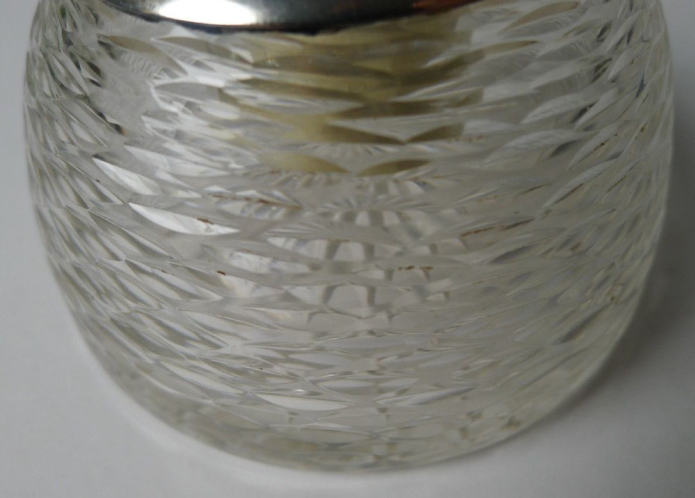 Asprey, London - Antique Cut Glass & Silver Match Striker View III