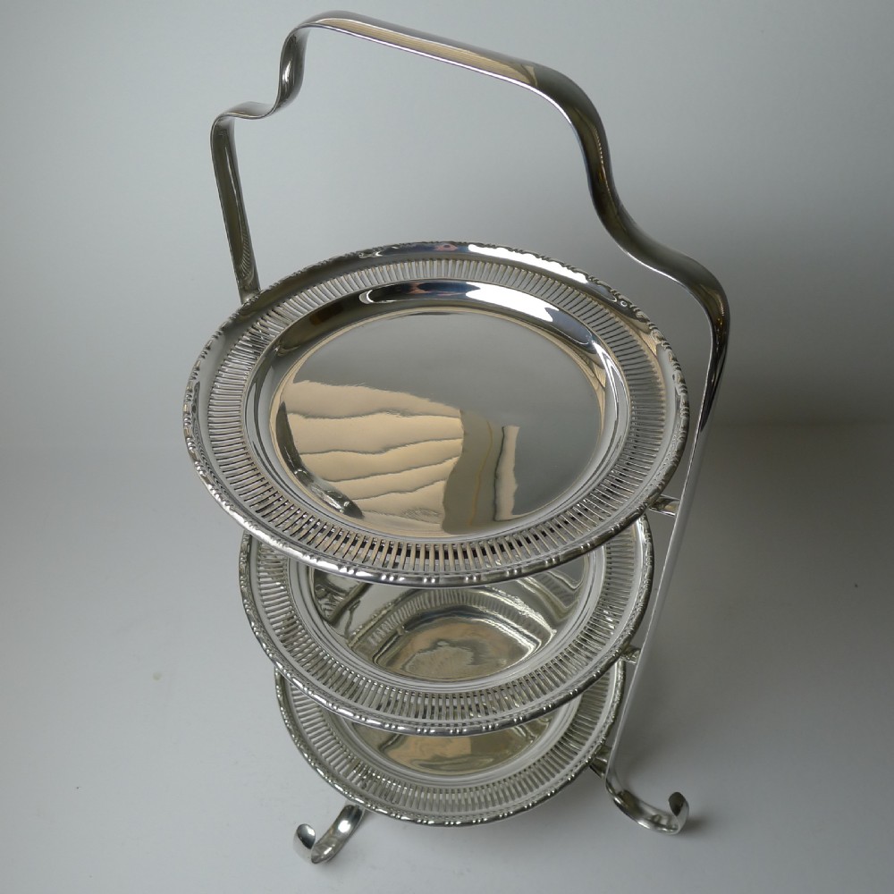 Art Deco Silver Plated Cake Stand c.1930 View VI