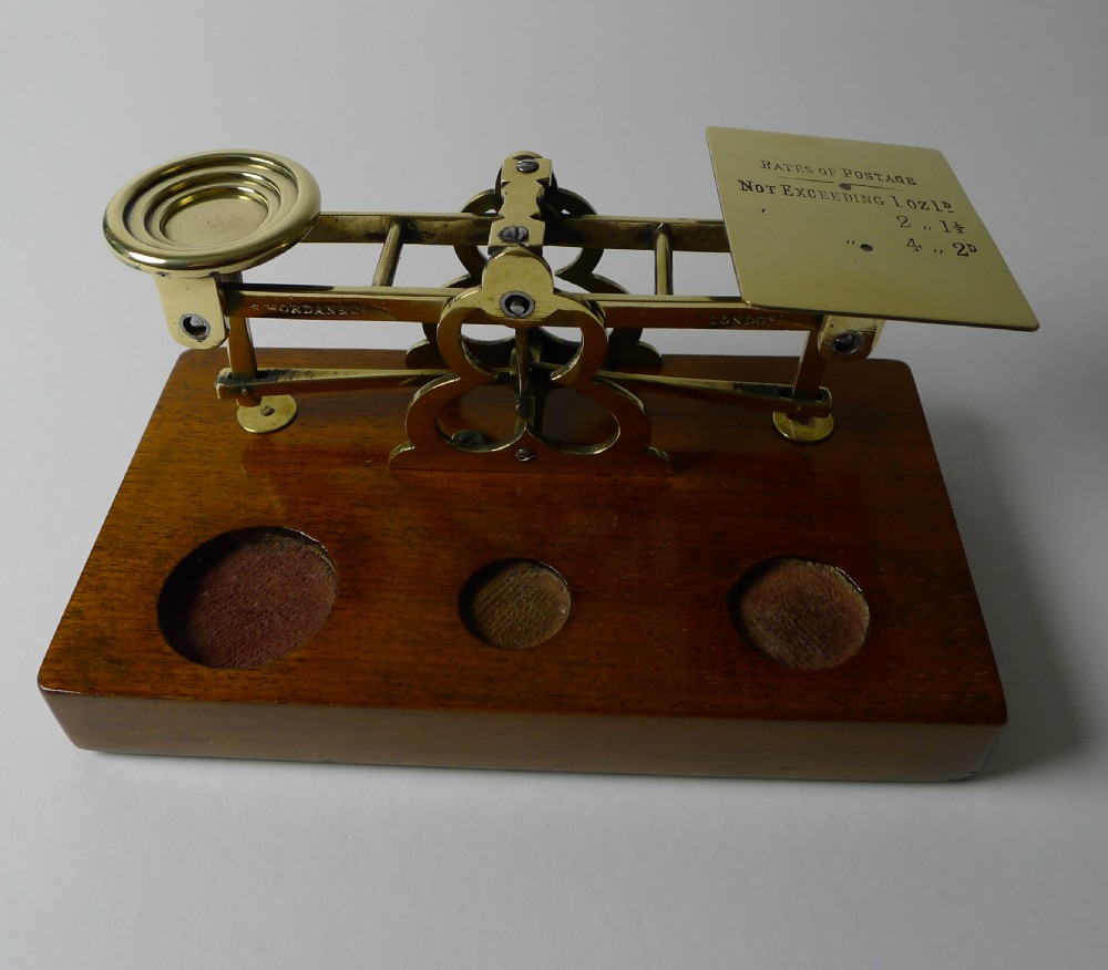 Small Antique English Letter / Postal Scale by Sampson Mordan View III
