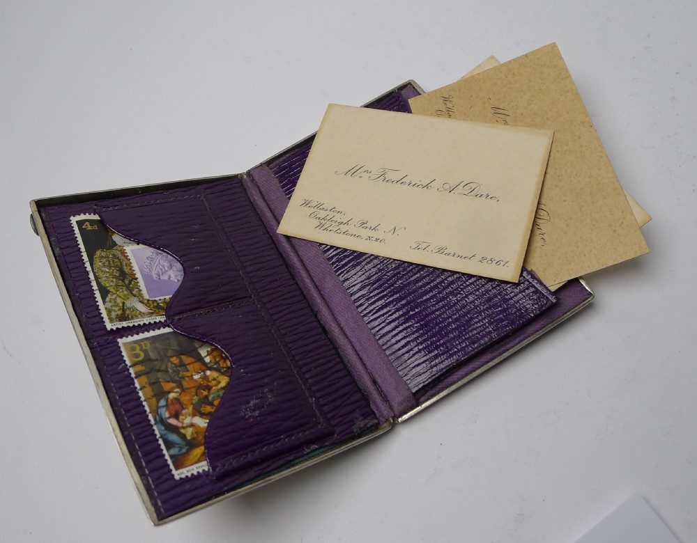 Antique Silver Card Case By George Unite - 1876 View X