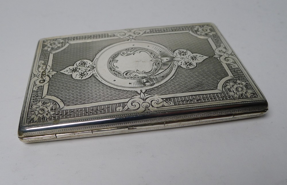 Antique Silver Card Case By George Unite - 1876 View XIV