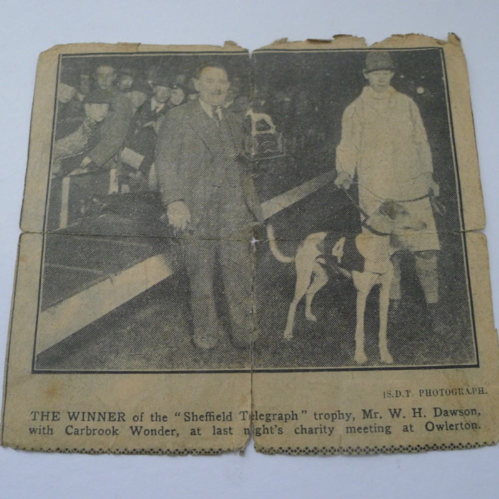 Handsome Art Deco Greyhound Racing Trophy Box - 1932 View XV