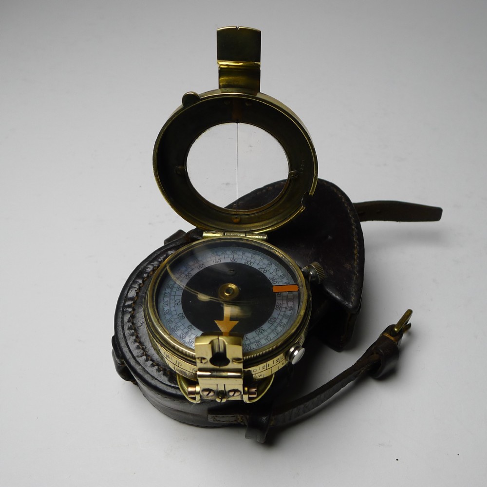 WW1 1915 British Army Officer's Compass - Verner's Patent MK VII by E. Koehn, Geneva, Switzerland