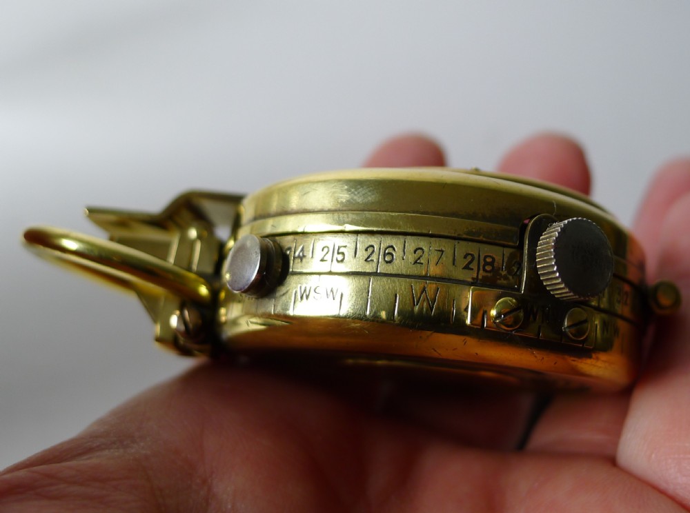 WW1 1915 British Army Officer's Compass - Verner's Patent MK VII by E. Koehn, Geneva, Switzerland View X