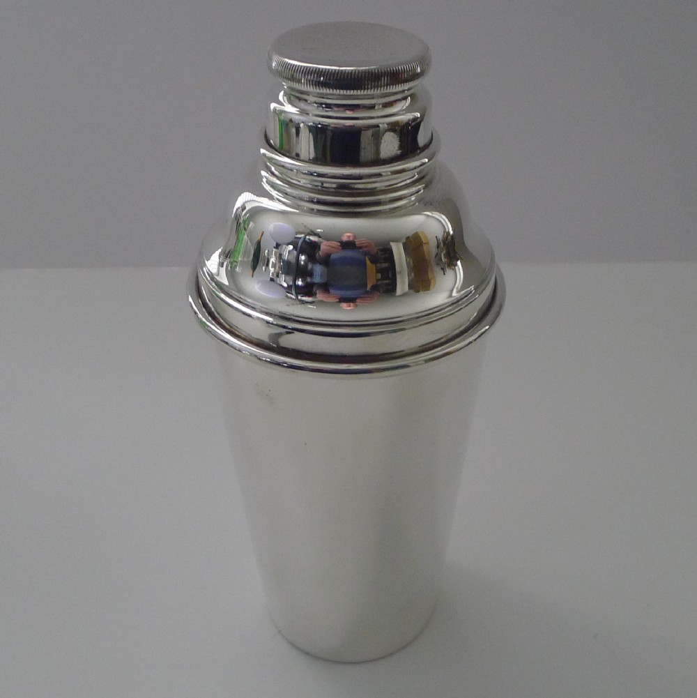 Garrard, London - Art Deco Silver Plated Cocktail Shaker