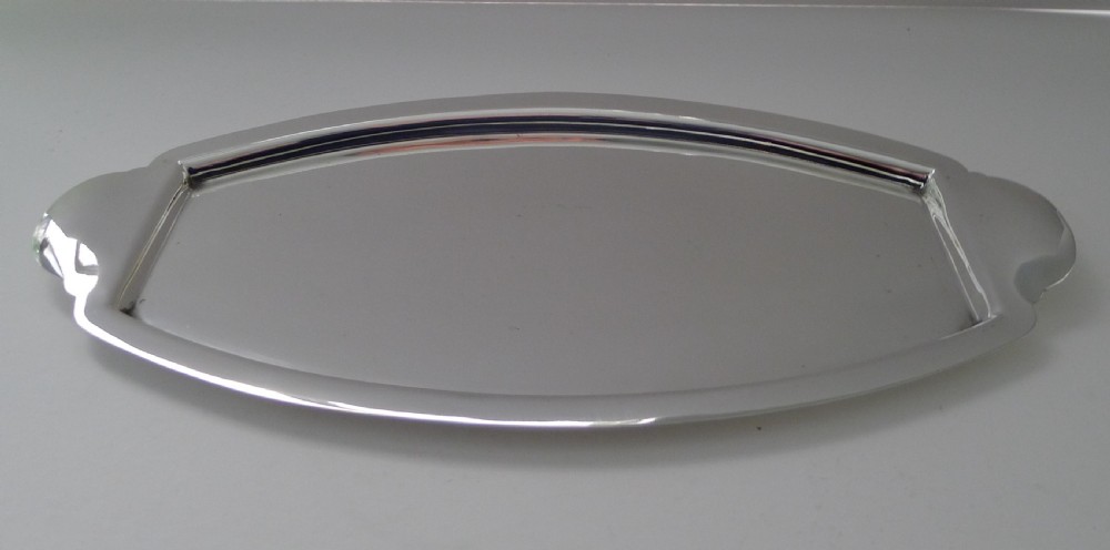 Asprey, London - Silver Plated Art Deco Cocktail Tray c.1940 View VIII