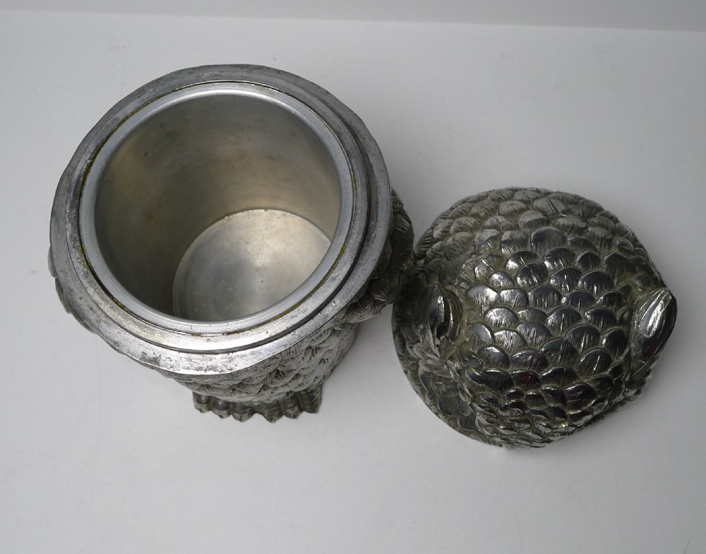 Mauro Manetti, Florence, Italy - Owl Ice Bucket c.1960 View VIII