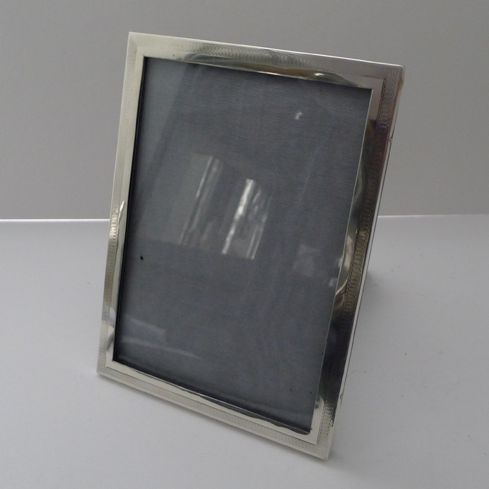 Handsome English Sterling Silver Two-Way Picture Frame