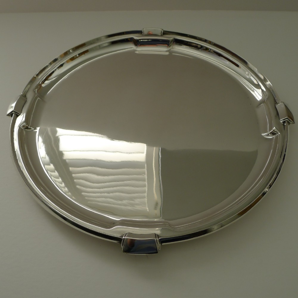 Smart Art Deco Silver Plated Cocktail Tray by Walker & Hall