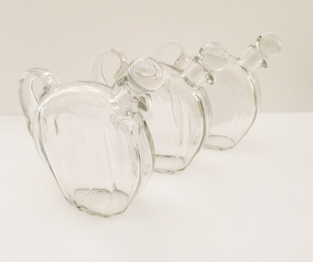 Jacques Adnet Modernist Tantalus - Baccarat Decanters c.1930 View X