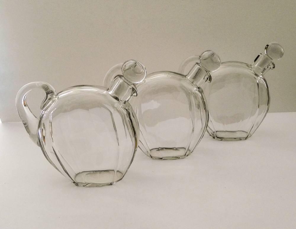 Jacques Adnet Modernist Tantalus - Baccarat Decanters c.1930 View XI