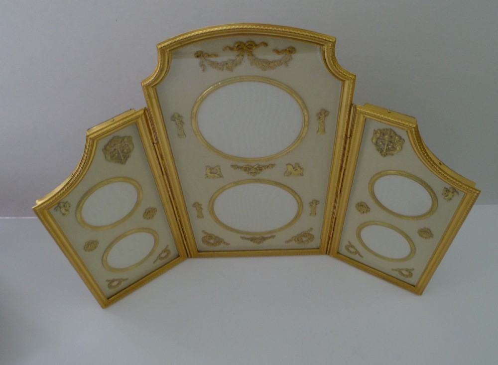 Magnificent French Gilded Bronze Six Aperture Picture Frame View V