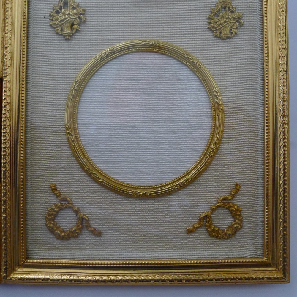 Magnificent French Gilded Bronze Six Aperture Picture Frame View X