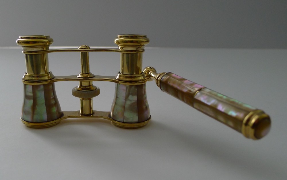Asprey, London - Pair Mother of Pearl Opera Glasses c.1910/1920 View III