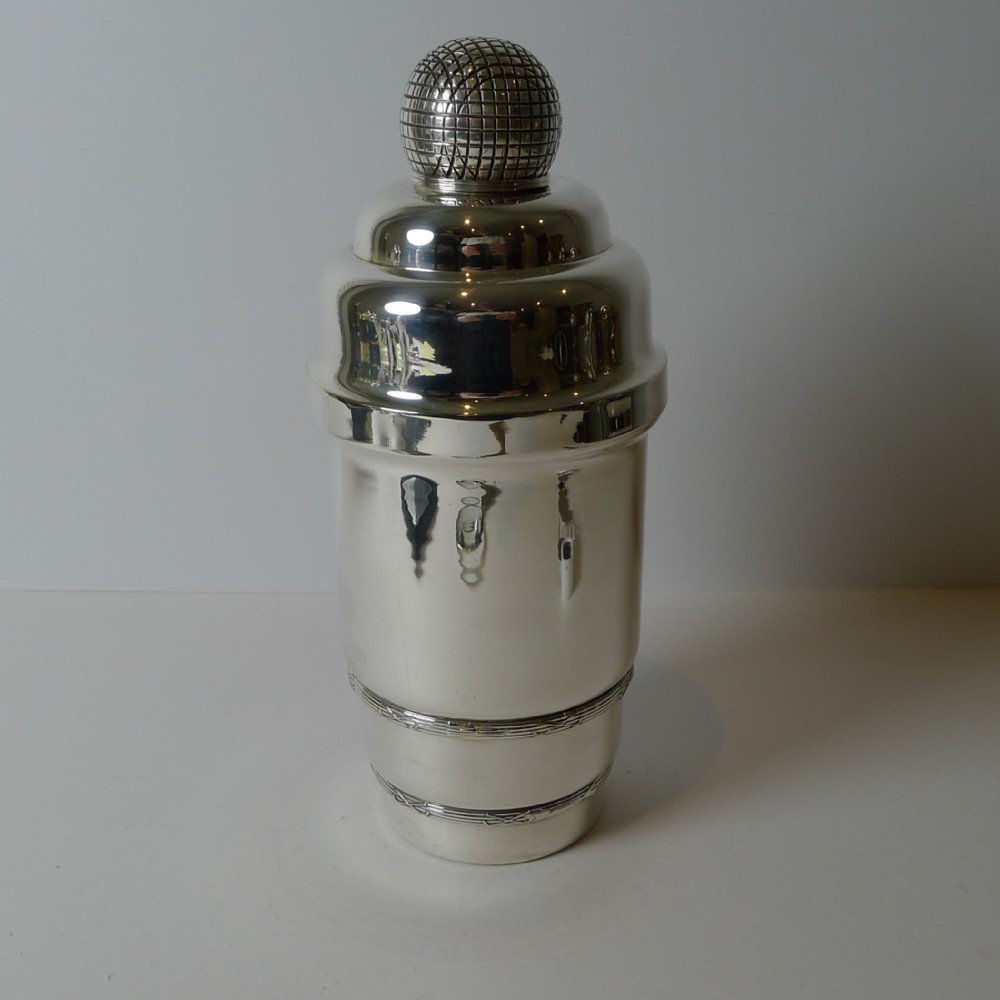 Vintage Novelty Golf Cocktail Shaker by James Dixon & Sons