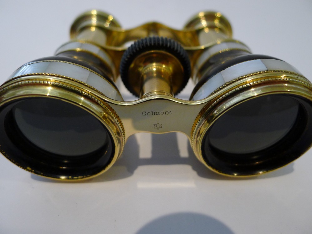Exceptional Pair Antique Opera Glasses by Colmont, Paris View IV