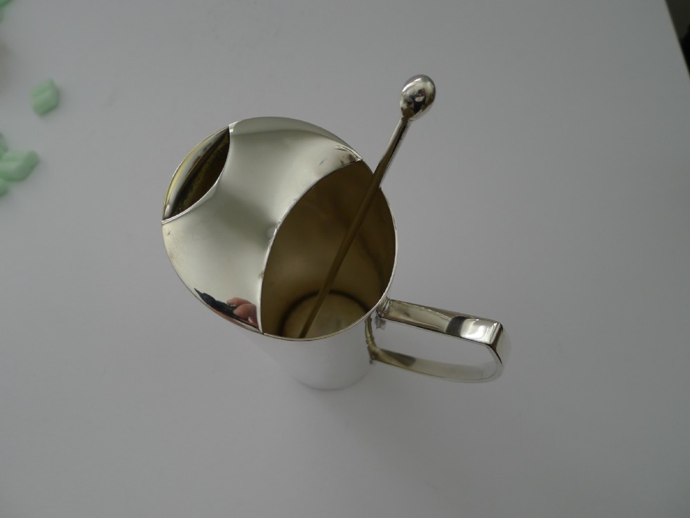 Art Deco Martini / Cocktail Jug and Mixing Spoon c.1940 View V
