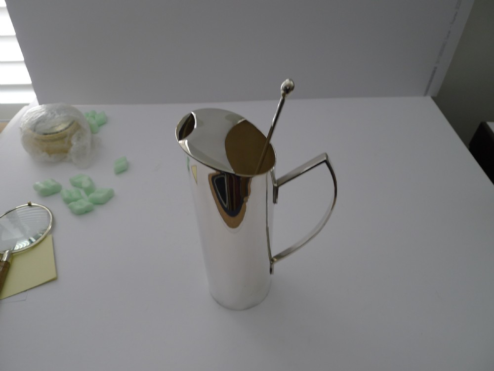 Art Deco Martini / Cocktail Jug and Mixing Spoon c.1940 View XII