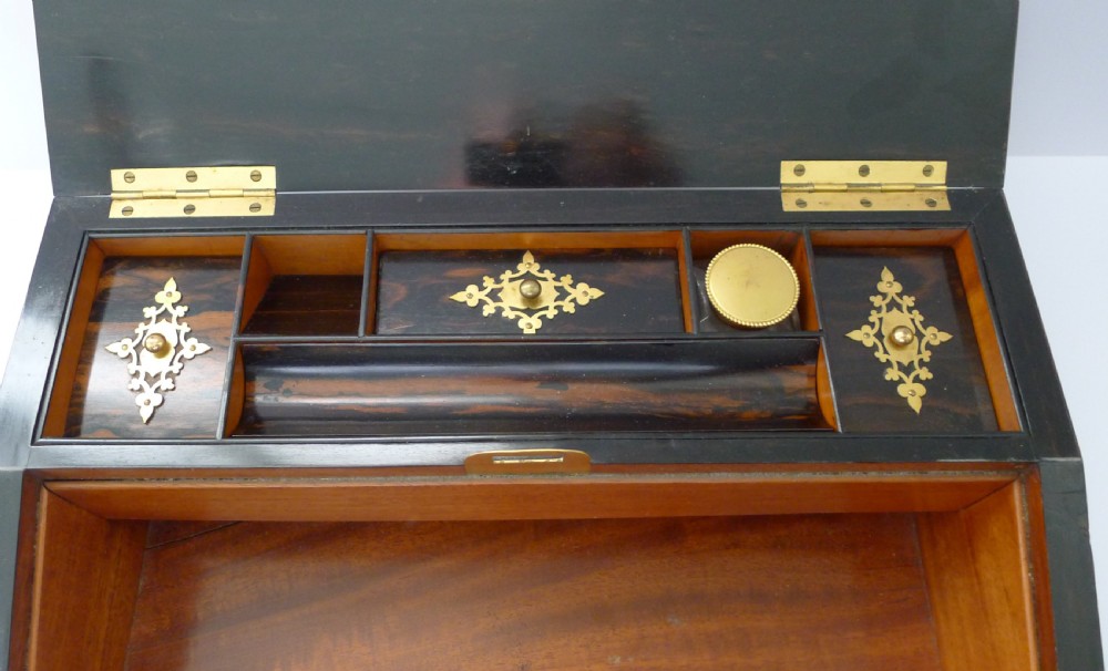 Fine Antique English Gilded Bronze Mounted Coromandel Lap Desk View IX